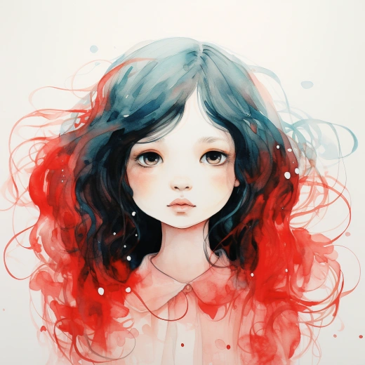 康拉德羅塞特風格，一個小女孩