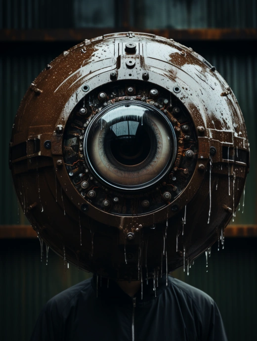 機(jī)械眼與攝像機(jī)頭的男人，超現(xiàn)實(shí)主義的極簡(jiǎn)之美。
