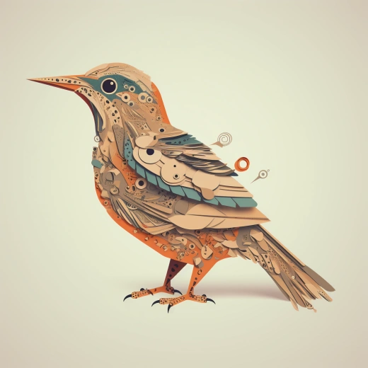 自然有機的鳥