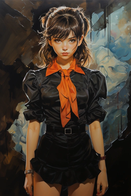 高品質(zhì)的繪畫之少女