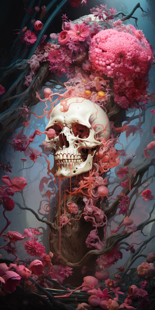 charcuterie骷髏頭，品味與恐怖交織。