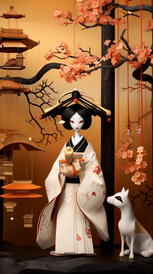 山村清幽：神秘妖狐與迷人藝伎之舞