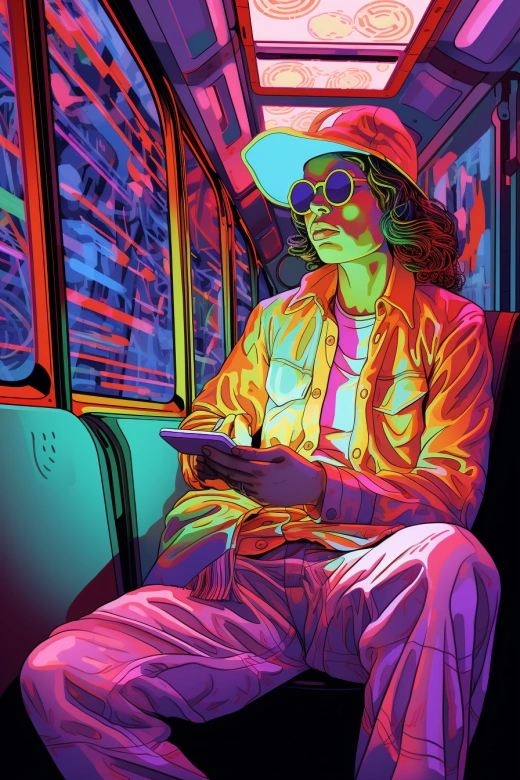 幻境列車中寧靜的巫師閱讀報紙