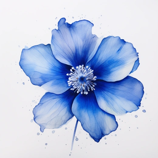 《水彩親密臨?。夯始宜{花朵贏得殊榮》