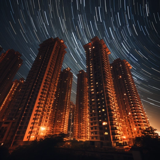 「星軌攝影揭秘：中國(guó)人看到一幅豎立的建筑畫，實(shí)際上卻是顛倒倒影！」