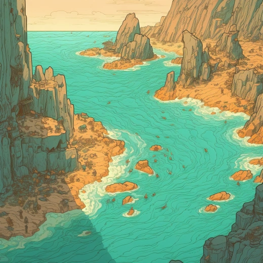 無盡的平行線，邁步踏上藍色的異像海洋