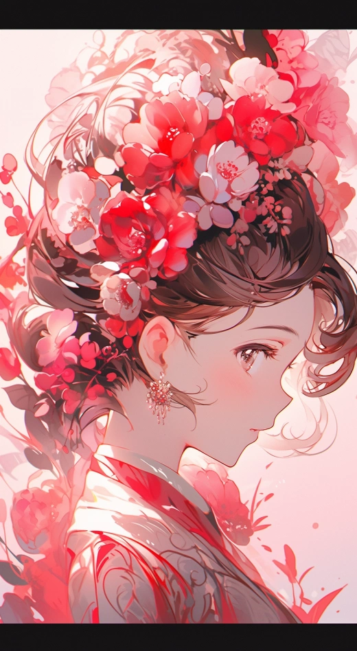 花發女子，藝術之美
