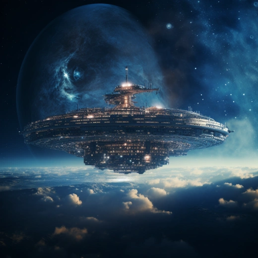 星海漂流，重現文藝復興：8K HDR，無人宇宙飛船的雙重曝光攝影