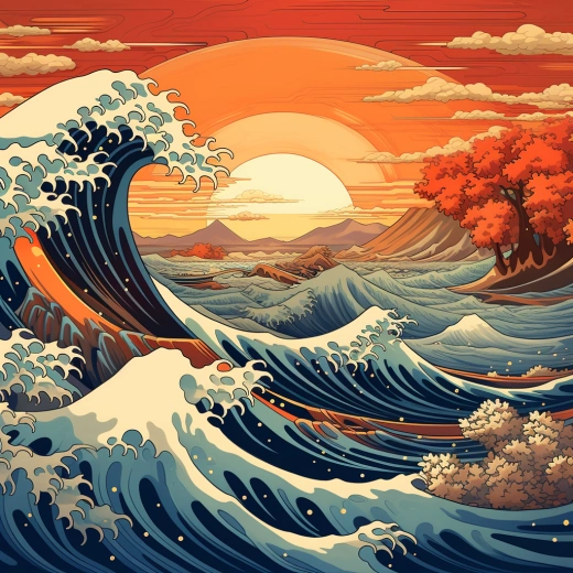 浪漫東方之美，日本浪藝獨領風騷