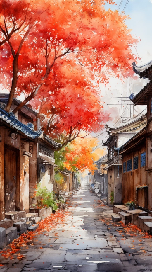紅葉飄香，古巷如詩：北京獨(dú)特古街巷風(fēng)情