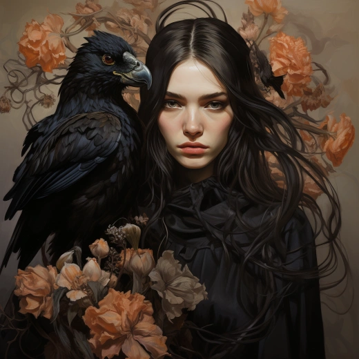 女人與烏鴉，共舞春天的魔幻故事。