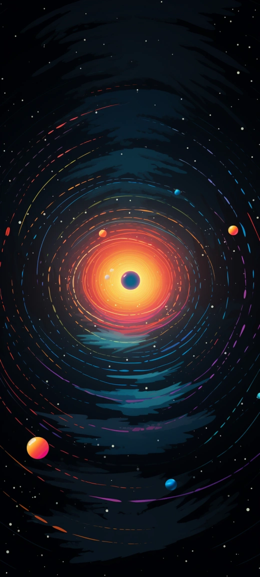 宇宙中的幻彩星際網絡漩渦，繪出至簡至美的圖案