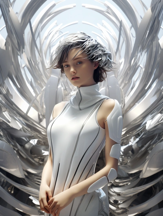白銀光芒：機械精準中的少女