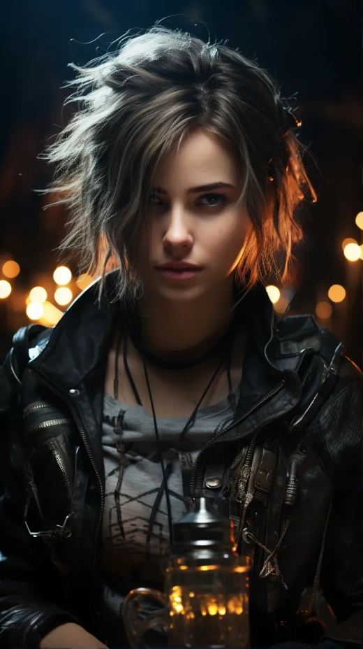 Square-Enix Luminous Engine渲染：Emma Watson 咖啡時光，8K高清冒險旅程。