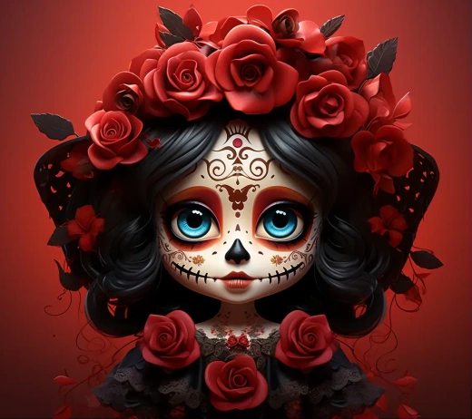 Catrina的亡靈節奇遇：紅黑魔法與骷髏狂歡