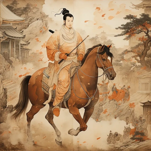 唐皇御馬圖：雄姿英發，氣吞山河