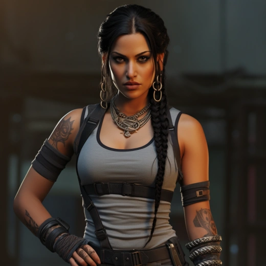無情的武器女王：印度35歲冷酷女人Vin'nyla Venom Devi