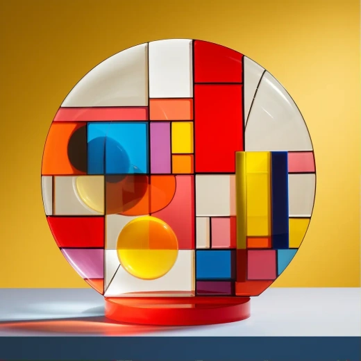 幾何設(shè)計(jì)之美：Auguste Herbin、Mondrian與Henry Moore的超現(xiàn)實(shí)攝影作品，色彩明亮奪目