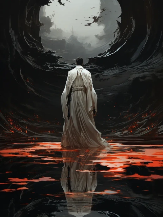 《時光黑水：白衣流云的孤影》