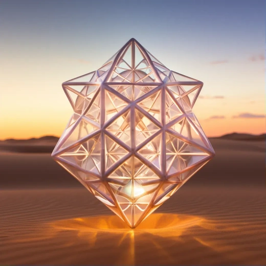 星空璀璨，現實之美：生命之花與神圣幾何線條