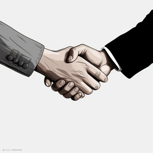 握手插圖：動態手勢與貼圖素材
