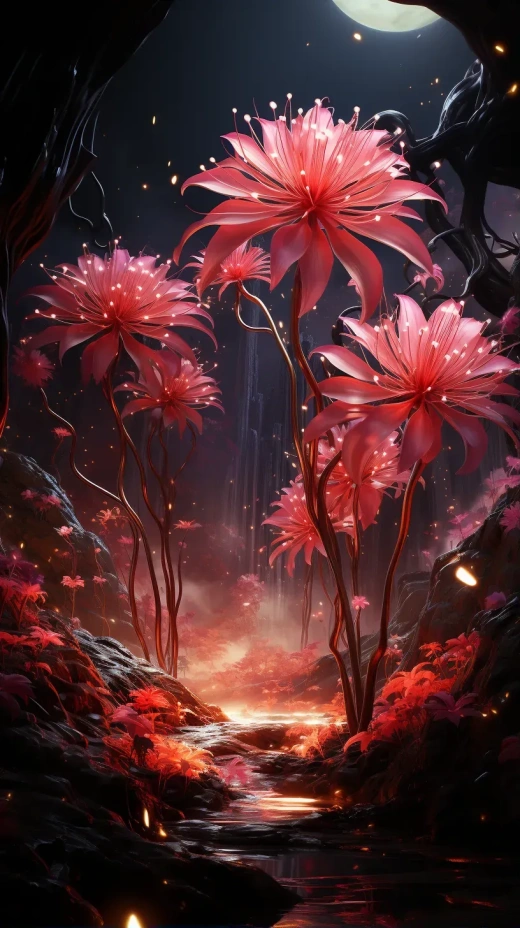 8K 3D VR HD高清：东京森林中的樱花与菊花，极致细节的日本动画《向日葵花》