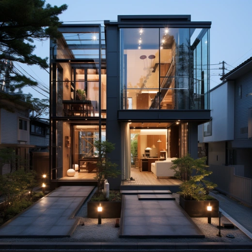 工业风日本家居设计：60平方米的前工作室，充满日光照耀的双层空间