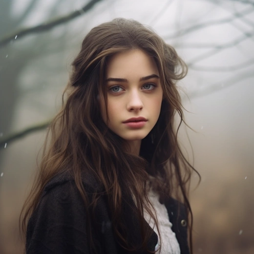美麗迷離的霧景肖像，攝影中的絕美少女