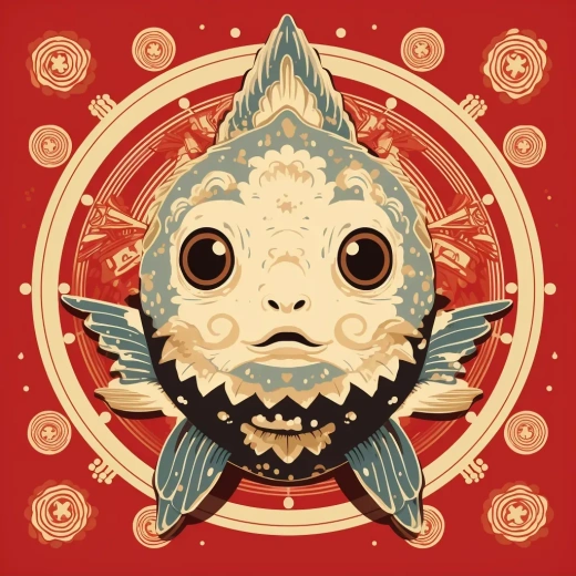 可愛(ài)的福娃，以謝潑德·法里耶風(fēng)格呈現(xiàn)