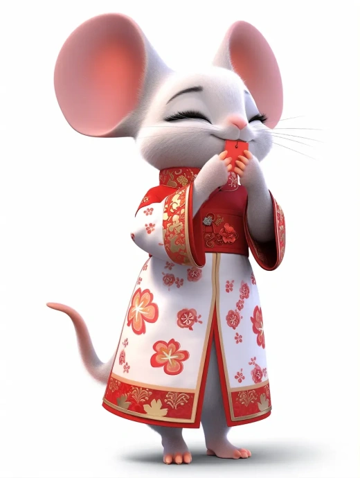 《中國十二生肖：可愛的老鼠與古代服飾》