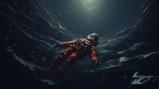 逝去宇航員的太空之旅：以Simon St繪制的宇宙黑暗畫卷