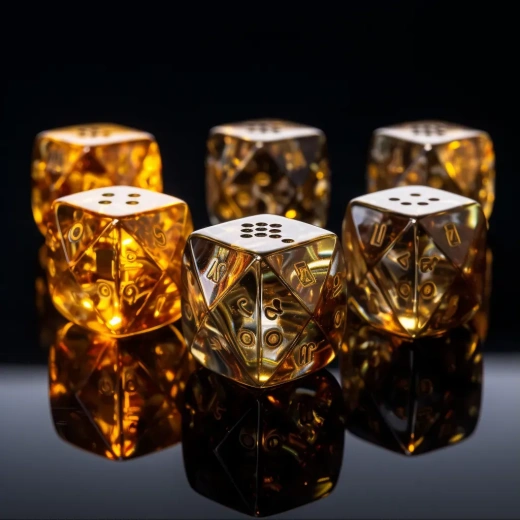 用比特幣Logo骰子玩擲骰游戲