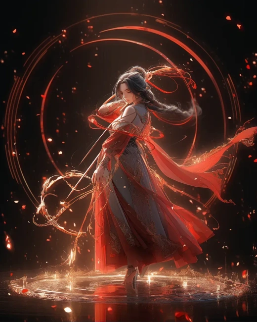 古美劍女：動態魅力，奇幻武俠傳統技藝重現