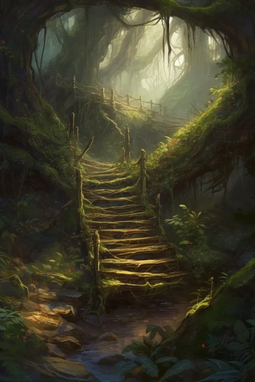 魔法森林：像素藝術中的古老通道