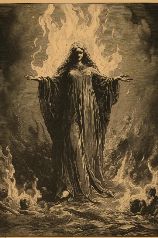 憤怒的北歐女神：古爾薇格，火焰與黑魔法的威力