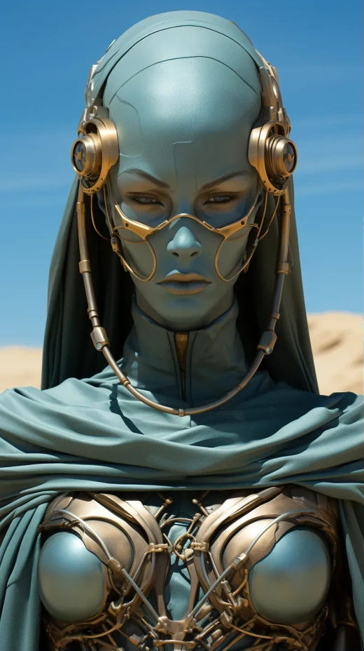 沙灘上的女體雕塑：科幻與現(xiàn)實(shí)的完美結(jié)合