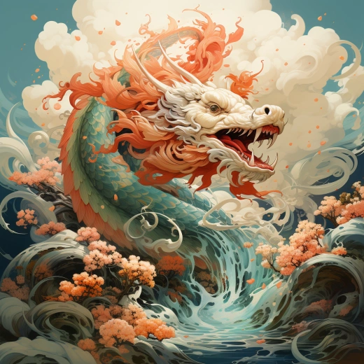 天際神龍，宛如日本鯉魚——傾心Adolfo Serra與Victo Ngai風格，簡約輕柔的色彩
