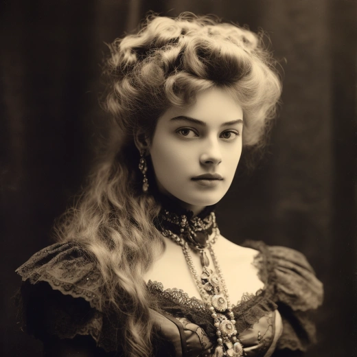 穿越時空，重現(xiàn)維多利亞時代的富裕女子形象：女演員Freya Allan的1890年代攝影肖像