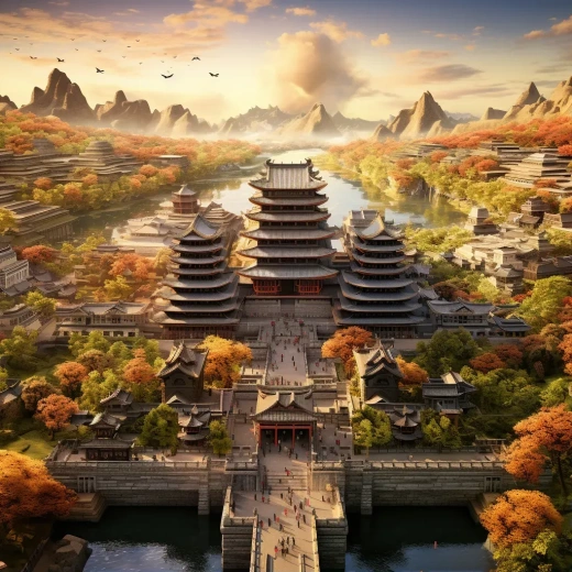 盛唐繁華：夢幻之城的壯麗畫卷