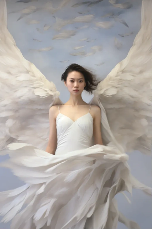 中國新娘的婚紗夢：暴力美學與超現實羽毛翅膀的完美融合