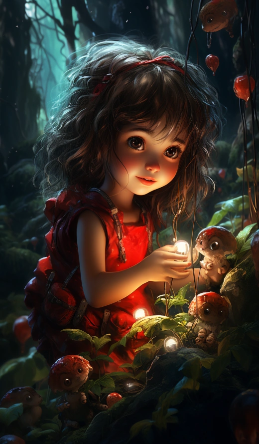 奇幻森林中現(xiàn)實(shí)中的仙境，小女孩摘莓帶你領(lǐng)略細(xì)膩超現(xiàn)實(shí)的迷人世界