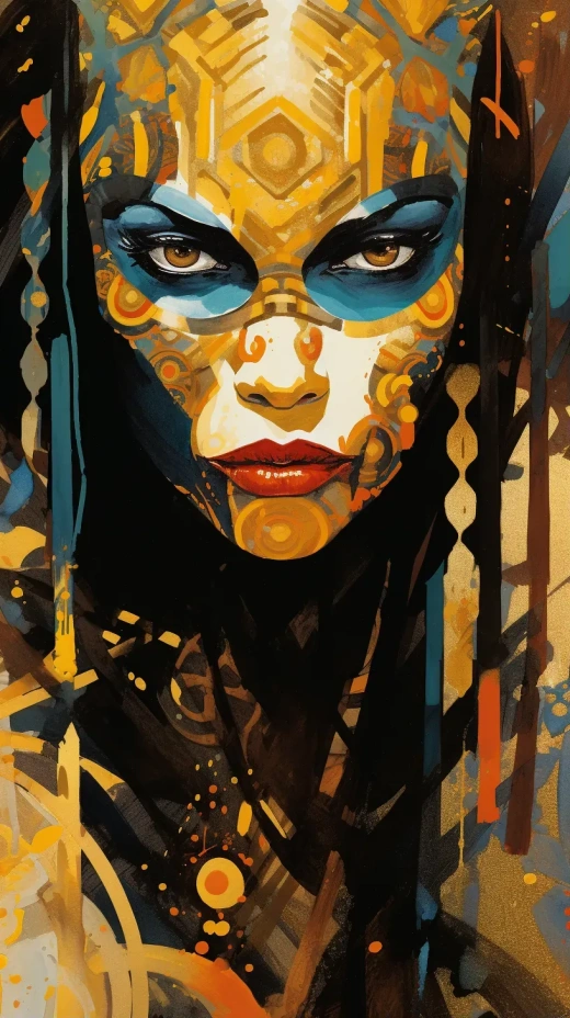 新晉女超惡棍：ophidian gouache,融合弗蘭克·米勒、克林姆特與斯卡利奧拉風格