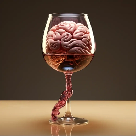 一杯形似大腦的美酒