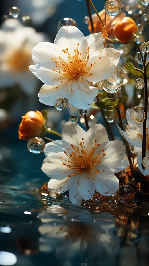 春日芬芳，金瓣茉莉花舞動
