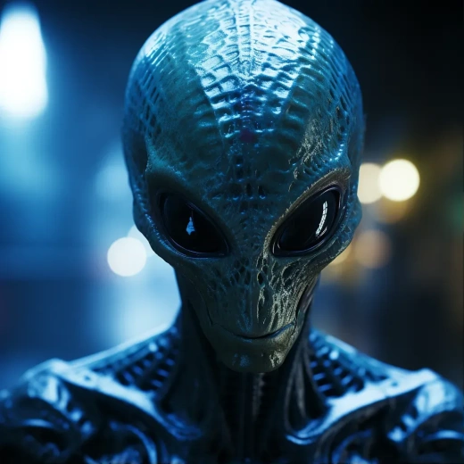 異形凝膠外星人，科幻恐怖背景，令人毛骨悚然的場景。