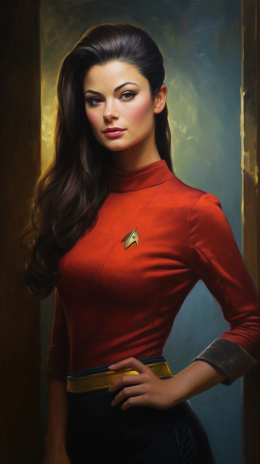 《星際迷航》驚艷油畫：超真實(shí)描繪美麗豐韻女性角色