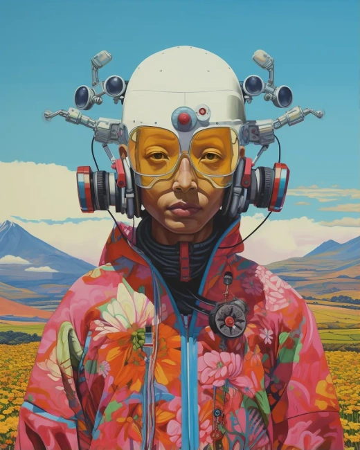 賽博僧侶：Naomi Okubo風格