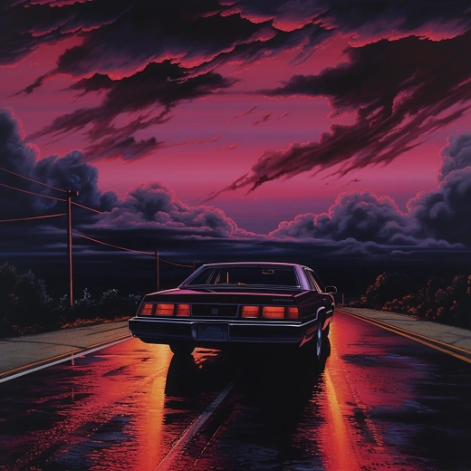 《夜行司機1987：暗夜中紅粉色的天空》