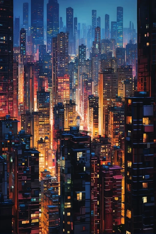 夜幕下，中國摩天大樓：超現實光追與極致細節之美