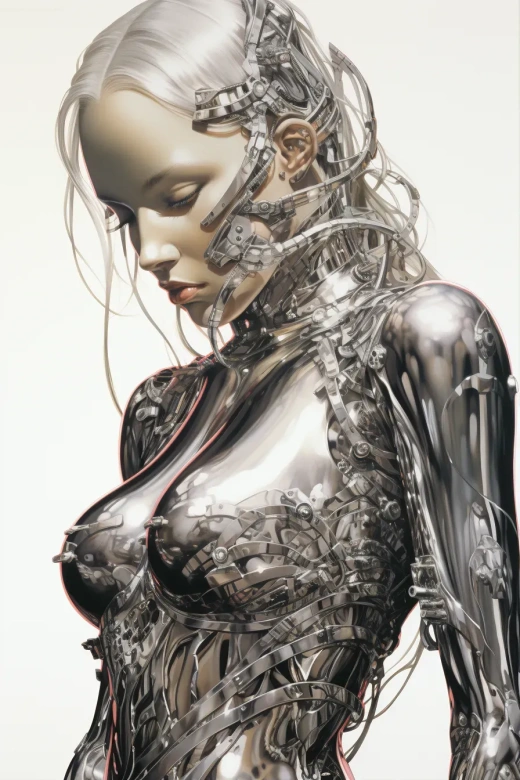 Sorayama's Detailed Ink Warrior Featuring Gossip